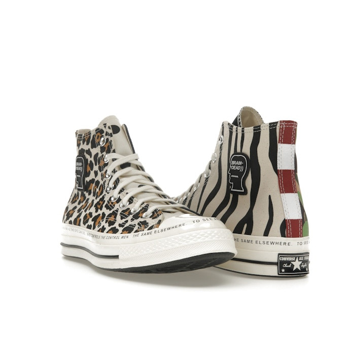Brain Dead x Converse Chuck 70 High Mismatched Prints - мужская сетка размеров Brain Dead x Converse Chuck 70 High Mismatched Prints - мужская сетка размеров