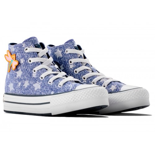 Кроссы Converse Chuck Taylor All Star 70 Hi LAIKA Coraline Star Sweater (PS) - детская сетка размеров