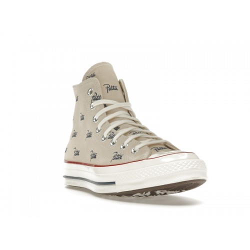 Кроссы Converse Chuck 70 Hi Patta Mini Logo Pack Natural Ivory - мужская сетка размеров