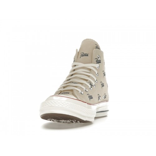 Кроссы Converse Chuck 70 Hi Patta Mini Logo Pack Natural Ivory - мужская сетка размеров