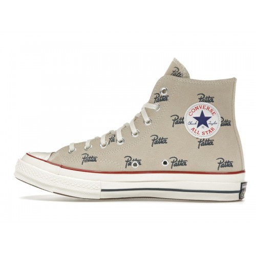 Кроссы Converse Chuck 70 Hi Patta Mini Logo Pack Natural Ivory - мужская сетка размеров