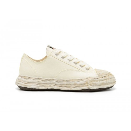Maison Mihara Yasuhiro Peterson 23 OG Sole Canvas Low Garment Dyed White - мужская сетка размеров