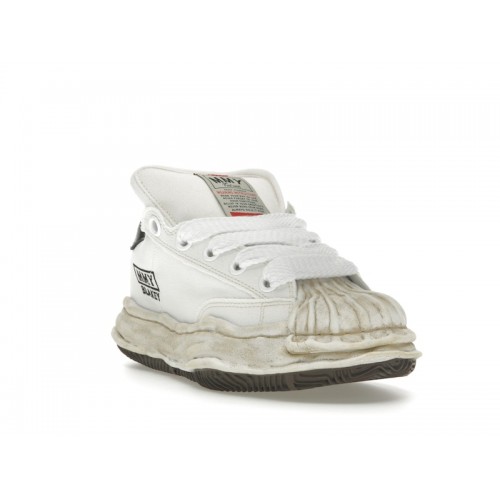 Maison Mihara Yasuhiro Blakey Puffer OG Sole Canvas Low Distressed Midsole White Black - мужская сетка размеров