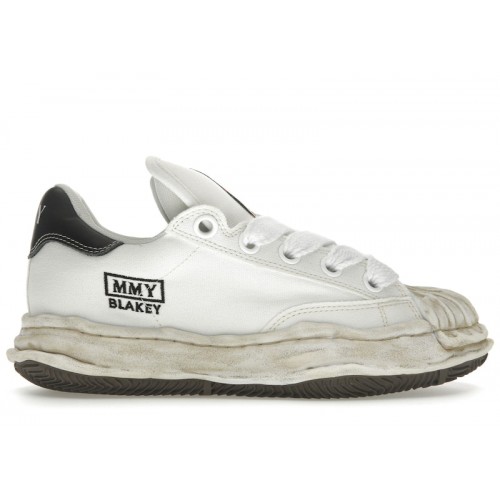 Maison Mihara Yasuhiro Blakey Puffer OG Sole Canvas Low Distressed Midsole White Black - мужская сетка размеров