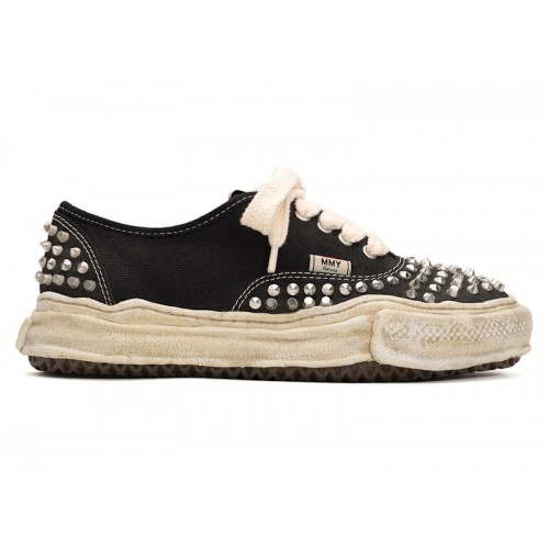 Maison Mihara Yasuhiro Baker OG Sole Studded Canvas Low Black - мужская сетка размеров