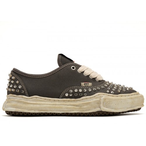 Maison Mihara Yasuhiro Baker OG Sole Studded Canvas Low Grey - мужская сетка размеров