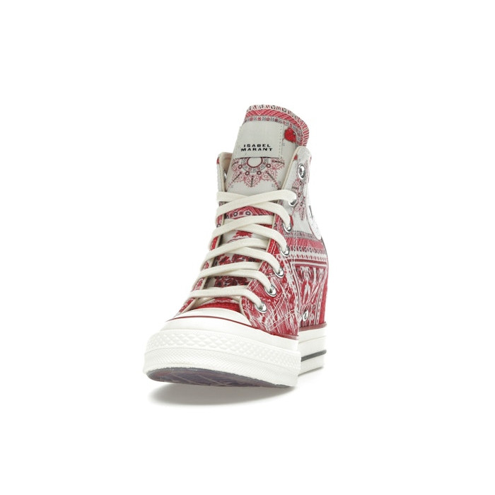 Isabel Marant x Converse Wmns Chuck 70 Wedge Platform High Red Bandana Scarf - женская сетка размеров Isabel Marant x Converse Wmns Chuck 70 Wedge Platform High Red Bandana Scarf - женская сетка размеров