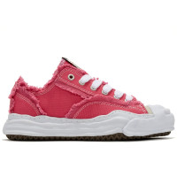 Maison Mihara Yasuhiro Hank Og Sole Canvas Low-Top Frayed Pink