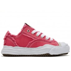 Maison Mihara Yasuhiro Hank Og Sole Canvas Low-Top Frayed Pink