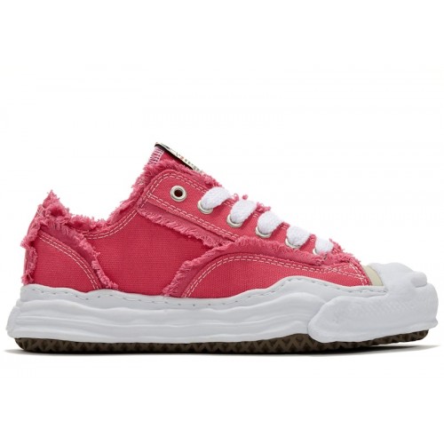 Maison Mihara Yasuhiro Hank Og Sole Canvas Low-Top Frayed Pink - мужская сетка размеров