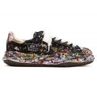 Maison Mihara Yasuhiro Blakey OG Sole Canvas Low Sputtering Paint Black White