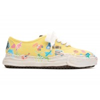 Maison Mihara Yasuhiro Baker OG Sole Canvas Low Printed Sticker Yellow