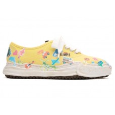 Maison Mihara Yasuhiro Baker OG Sole Canvas Low Printed Sticker Yellow