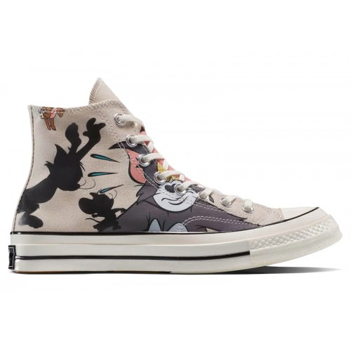 Кроссы Converse Chuck Taylor All Star Hi Tom & Jerry Egret - мужская сетка размеров