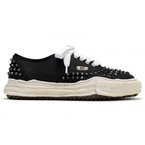 Maison Mihara Yasuhiro Baker OG Sole Studded Canvas Low Black White - мужская сетка размеров