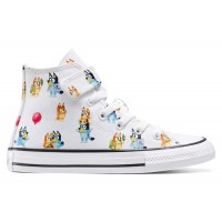 Детские кроссовки Converse Chuck Taylor All Star EasyOn Hi Bluey All Over Print White (PS)