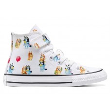 Детские кроссовки Converse Chuck Taylor All Star EasyOn Hi Bluey All Over Print White (PS)