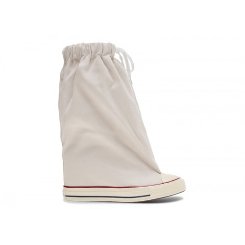 Converse Chuck Taylor All Star XHi Slouch Wedge Vaquera White (W) - женская сетка размеров