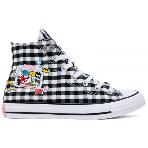 Hello Kitty x Converse Chuck Taylor All-Star Black White Pink - мужская сетка размеров
