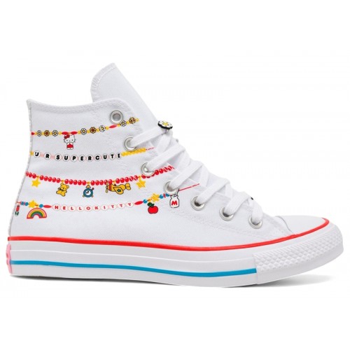 Hello Kitty x Converse Chuck Taylor All-Star White Red - мужская сетка размеров