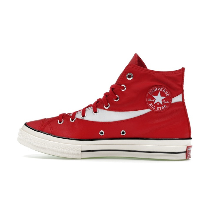 Converse Chuck 70 Hi Coca-Cola Racing Red Leather - мужская сетка размеров Converse Chuck 70 Hi Coca-Cola Racing Red Leather - мужская сетка размеров