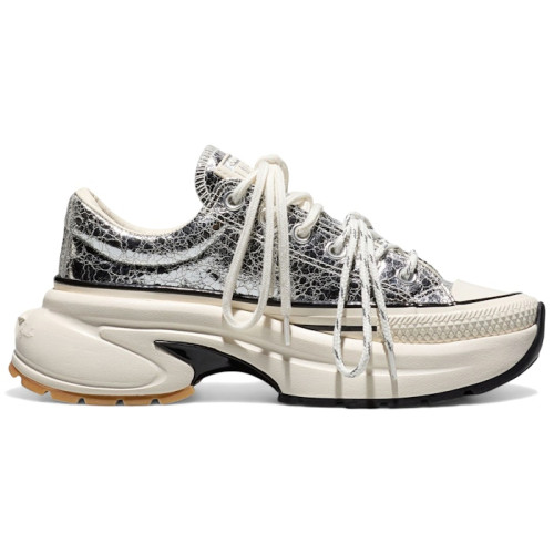 Converse Run Star Crush Distressed Patent Pure Silver Egret - мужская сетка размеров