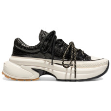 Converse Run Star Crush Distressed Patent Black Egret