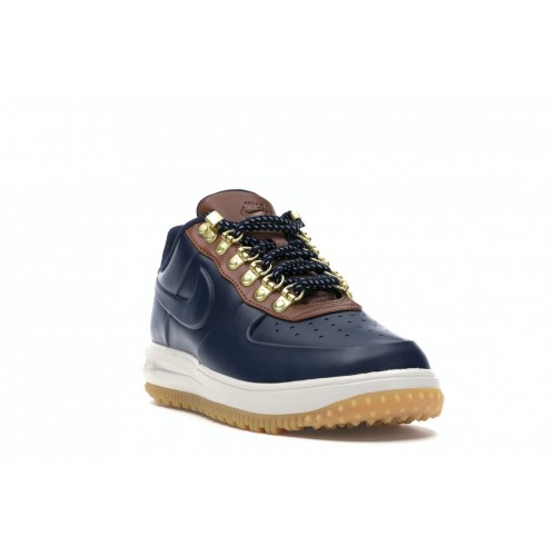 Кроссы Nike Lunar Force 1 Duckboot Low Obsidian Saddle Brown - мужская сетка размеров