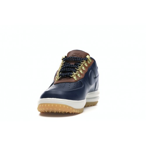 Кроссы Nike Lunar Force 1 Duckboot Low Obsidian Saddle Brown - мужская сетка размеров