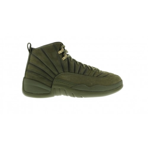 Кроссы Jordan 12 Retro PSNY Olive - мужская сетка размеров