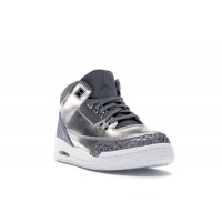 Подростковые Jordan 3 Retro Premium Heiress Metallic Silver (GS)