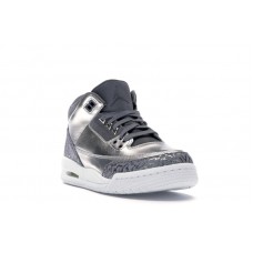 Подростковые Jordan 3 Retro Premium Heiress Metallic Silver (GS)