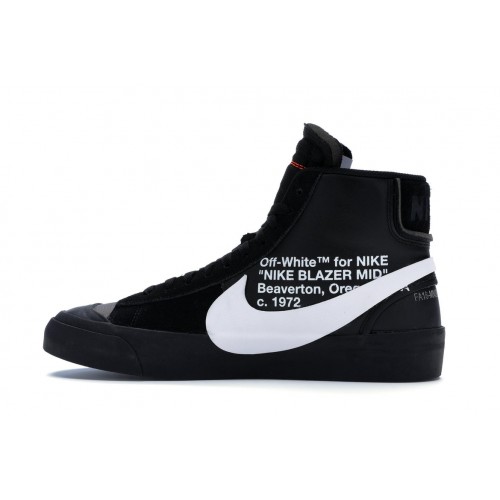 Кроссы Nike Blazer Mid Off-White Grim Reaper - мужская сетка размеров