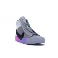 Кроссовки Nike Blazer Mid Off-White Wolf Grey Serena Queen