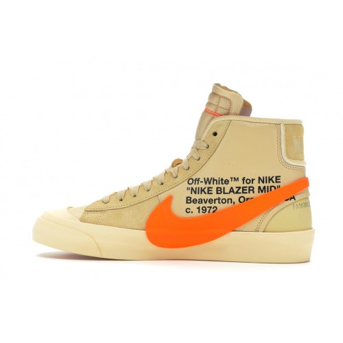 Кроссы Nike Blazer Mid Off-White All Hallows Eve - мужская сетка размеров