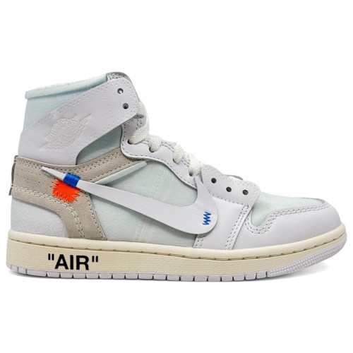 Off-White x Air Jordan 1 Retro High OG Alaska - мужская сетка размеров