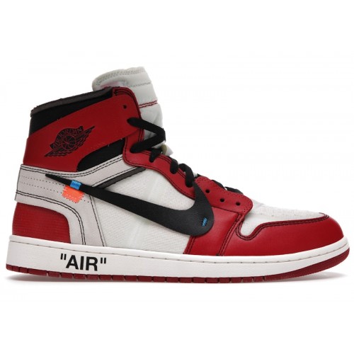 Off-White x Air Jordan 1 Retro High OG Chicago - мужская сетка размеров
