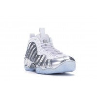 Женские кроссовки Nike Air Foamposite One Chrome White (W)