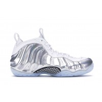 Женские кроссовки Nike Air Foamposite One Chrome White (W)