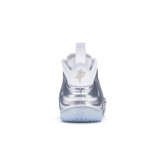Женские кроссовки Nike Air Foamposite One Chrome White (W)