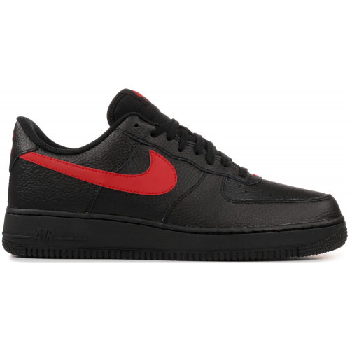 Кроссы Nike Air Force 1 Low Black University Red - мужская сетка размеров
