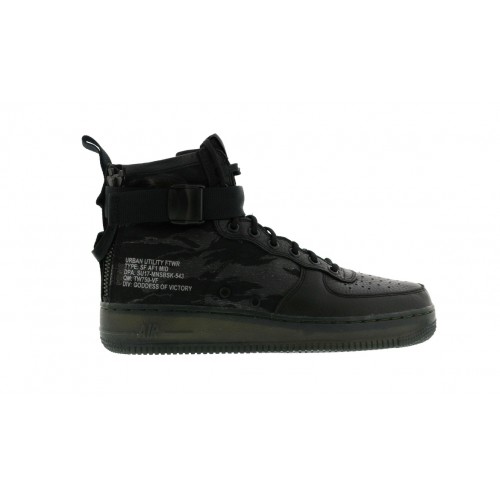 Мужские кроссовки Nike SF Air Force 1 Mid Black Cargo Khaki