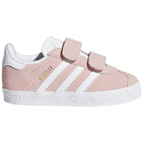 Кроссы adidas Gazelle Icey Pink Cloud White (TD) - детская сетка размеров