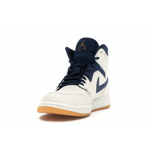 Кроссы Jordan 1 Retro Mid Jeter - мужская сетка размеров