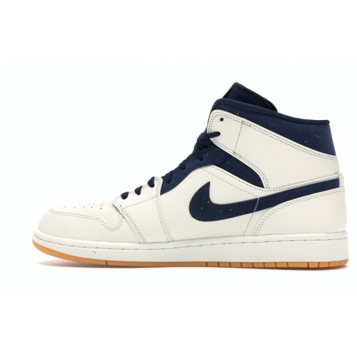 Кроссы Jordan 1 Retro Mid Jeter - мужская сетка размеров