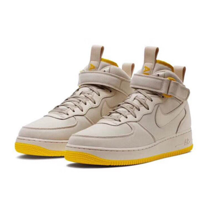 Nike Air Force 1 Mid Canvas Desert Sand Vivid Sulfur - мужская сетка размеров Nike Air Force 1 Mid Canvas Desert Sand Vivid Sulfur - мужская сетка размеров