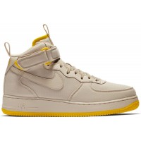 Мужские кроссовки Nike Air Force 1 Mid Canvas Desert Sand Vivid Sulfur