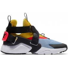 Женские кроссовки Nike Air Huarache City Aluminum Bright Citron Bright Crimson (W)