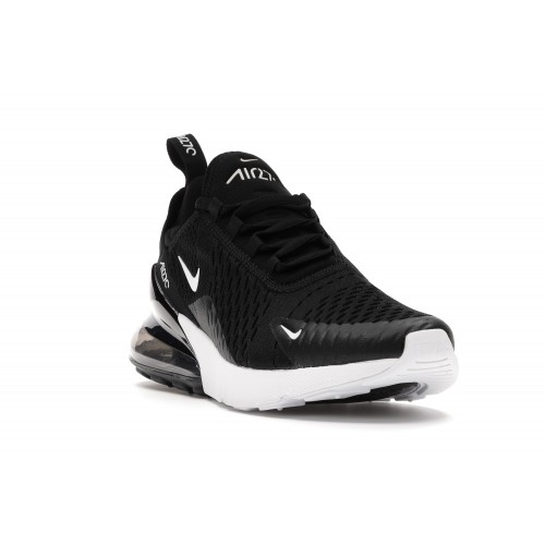 Кроссы Nike Air Max 270 Black White (W) - женская сетка размеров