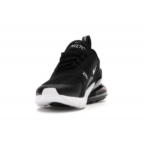 Кроссы Nike Air Max 270 Black White (W) - женская сетка размеров